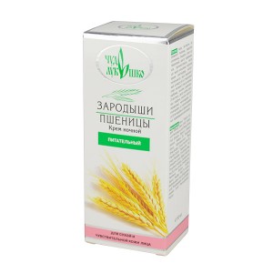 Чудо-Лукошко Крем ночной "Зародыши пшеницы" для сухой и чувствительной кожи лица, питательный, 50 мл
